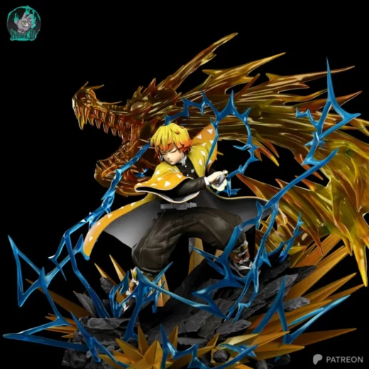 Kaidan Zenitsu x Flaming Thunder God