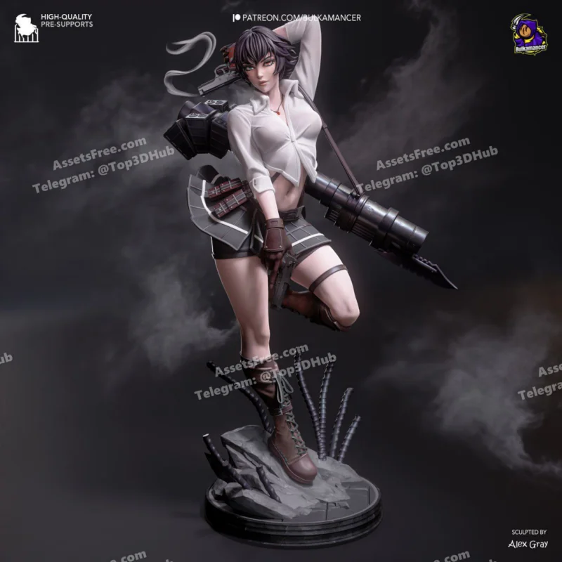 Lady – Devil May Cry 3 (1) – STL 3D Print Model | AssetsFree.com Lady Devil May Cry 3 (1)
