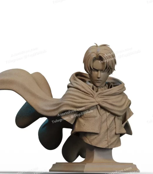 Levi Ackerman Bust 3D Print