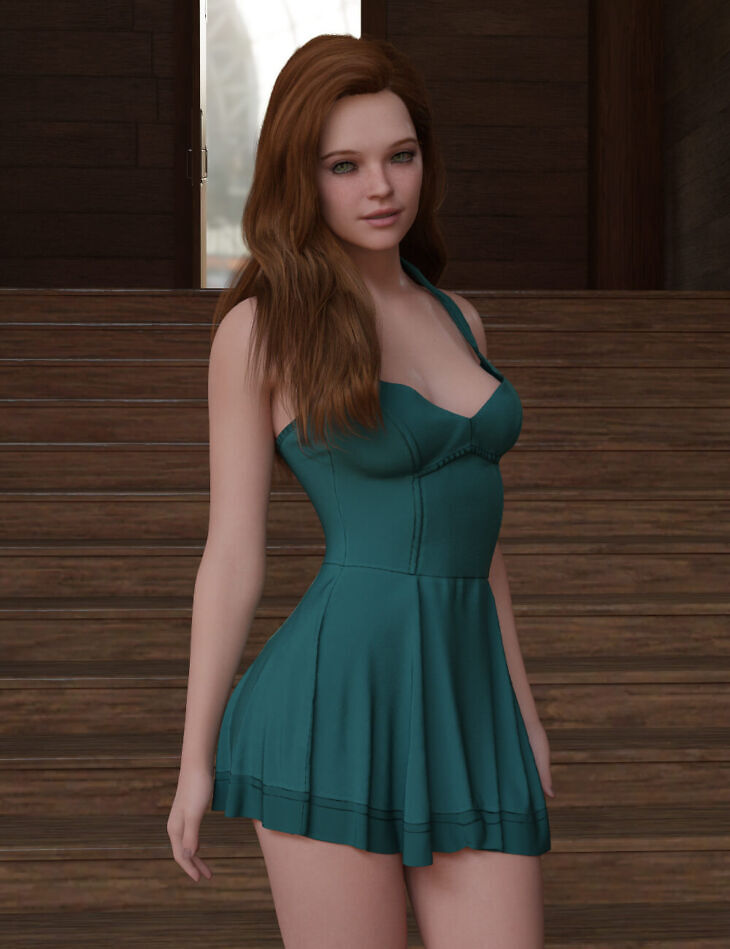 MGAB Cute Dress for Genesis 8 Female and Genesis