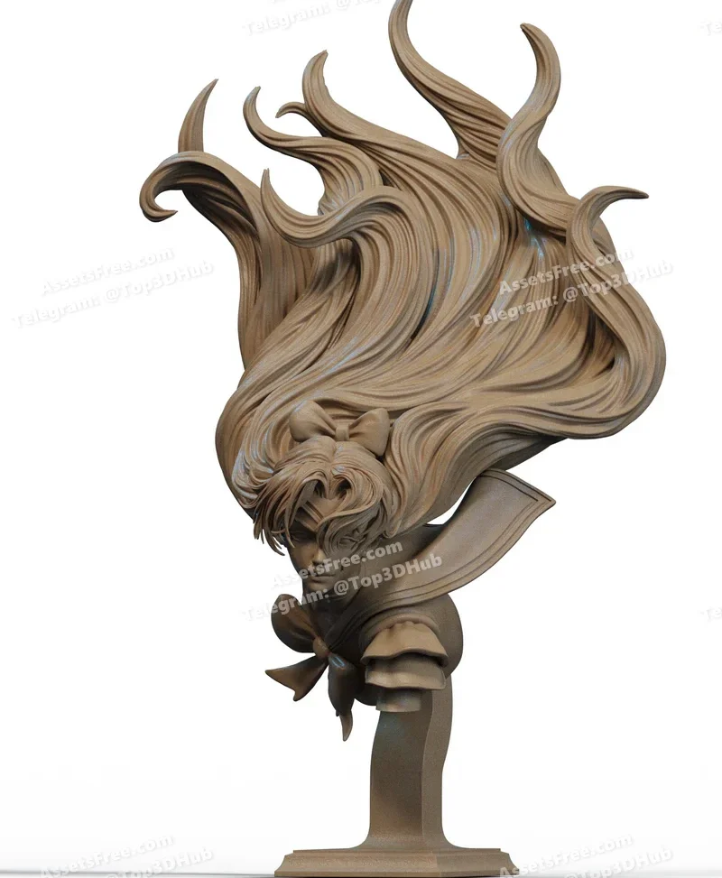 Minako Aino Bust 3D Print – STL 3D Print Model | AssetsFree.com Minako Aino Bust 3D Print