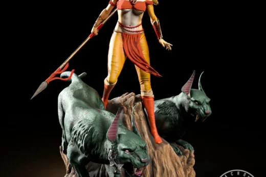 Nacho CG Fan Art Cheetara from Thundercats Statue