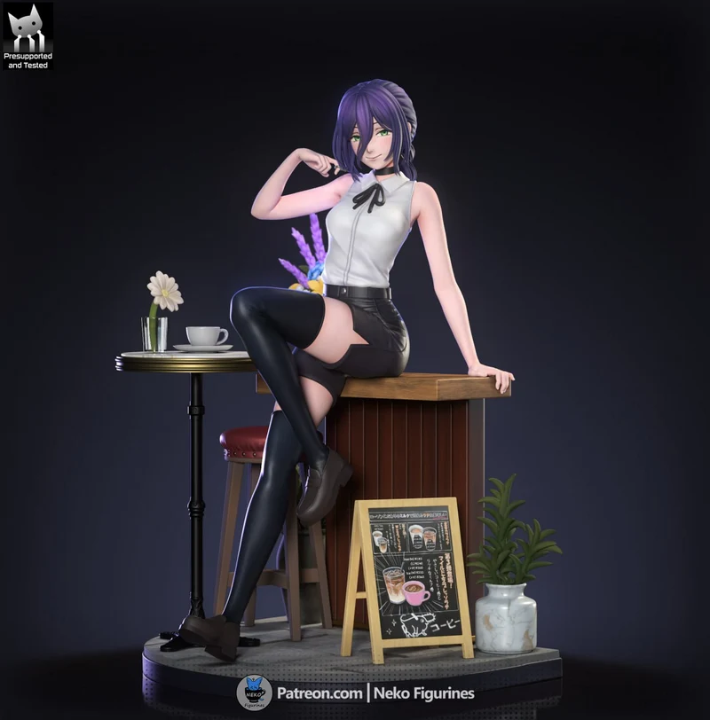 Neko Figurines – Chainsawman – Reze – STL 3D Print Model | AssetsFree.com Neko figurines chainsawman reze