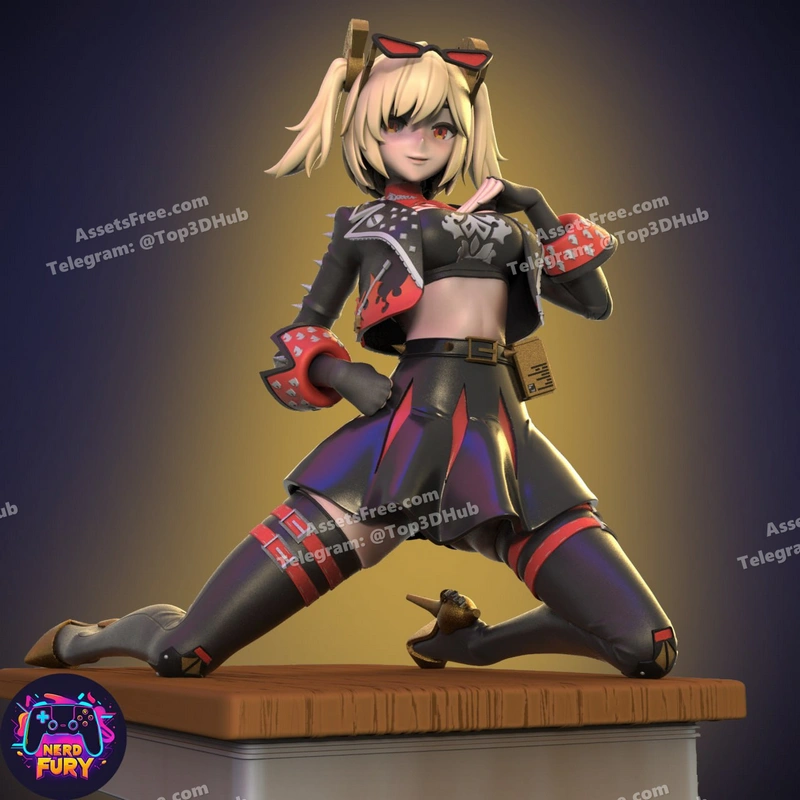 Nerd Fury – Burnice White – STL 3D Print Model | AssetsFree.com Nerd Fury Burnice White