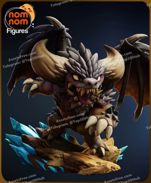 NomNom Chibi Nergigante Monster Hunter World