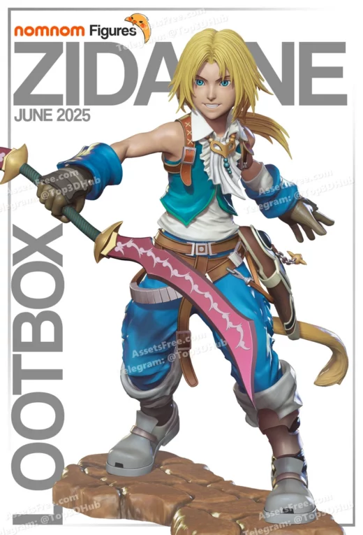Nomnom Figures Zidane Tribal Final Fantasy IX