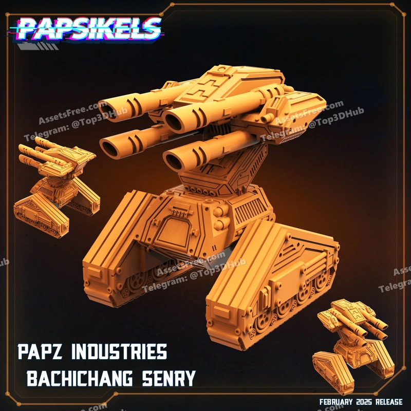 PAPZ_INDUSTRIES_BACHICHANG_SENTRY – STL 3D Print Model | AssetsFree.com PAPZ INDUSTRIES BACHICHANG SENTRY