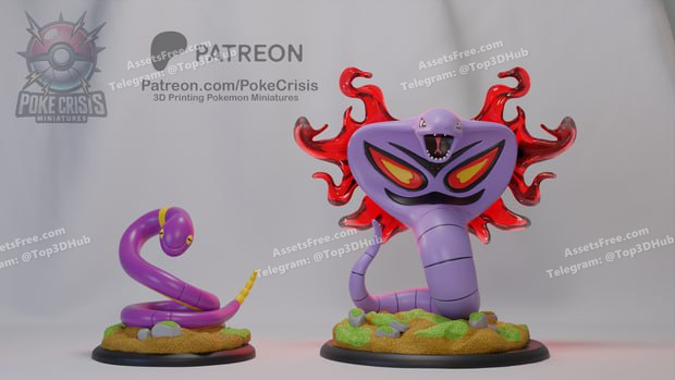 Pack 13 – Ekans – Arbok – STL 3D Print Model | AssetsFree.com Pack 13 ekans arbok