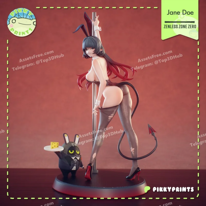 Pikky Prints – Zenless Zone Zero – Jane Doe – STL 3D Print Model | AssetsFree.com Pikky Prints Zenless Zone Zero Jane Doe