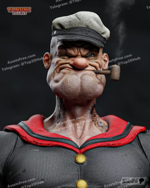 Popeye Bust TanukiFigures (2)