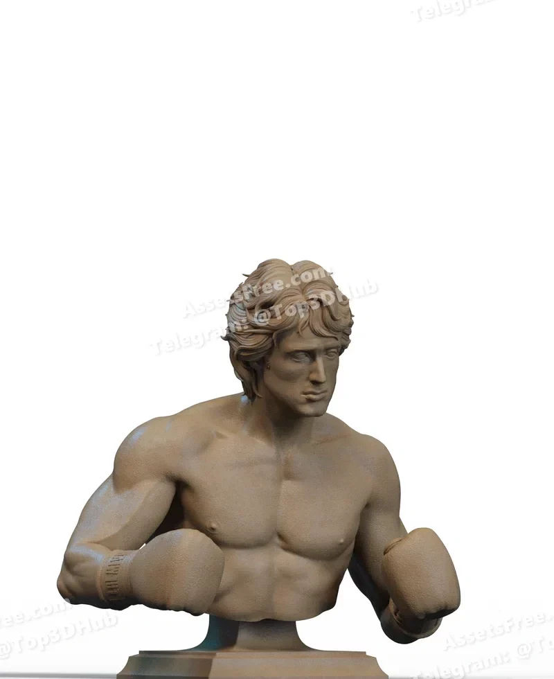 Rocky Balboa Bust 3D Print