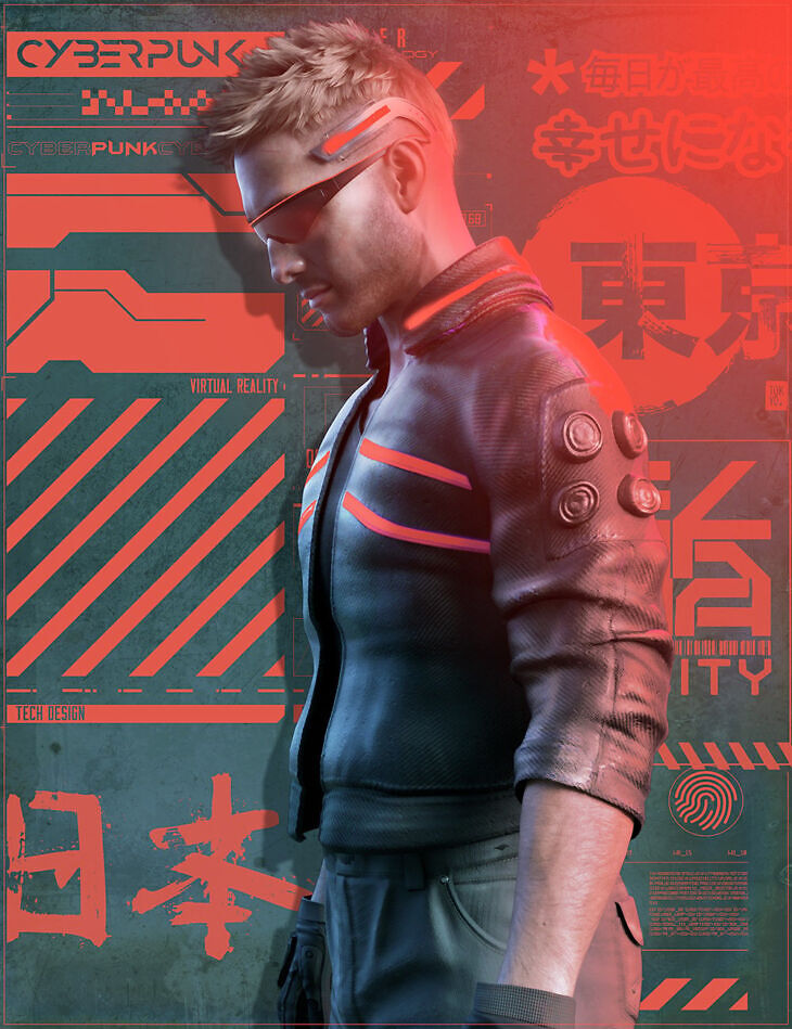 Rons Cyberpunk Custom Shapes and Brushes