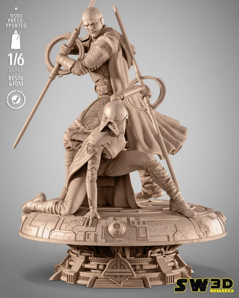 SW3D Gran Inquisitor and Second Sister Diorama