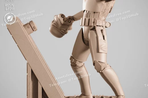 Sw3d luke stormtrooper sculpture