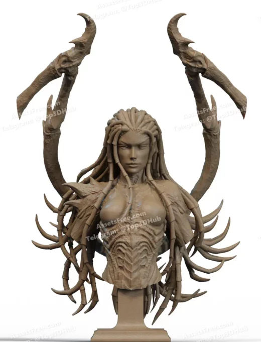 Sarah Kerrigan Bust 3D Print