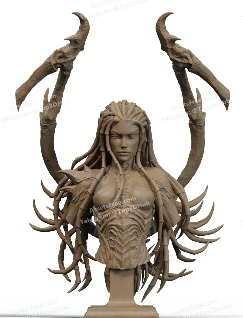 Sarah Kerrigan Bust 3D Print