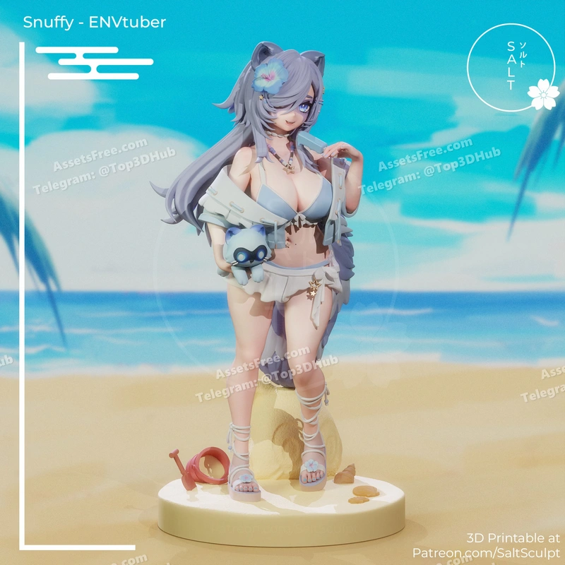 Snuffy – ENVtuber – STL 3D Print Model | AssetsFree.com Snuffy envtuber