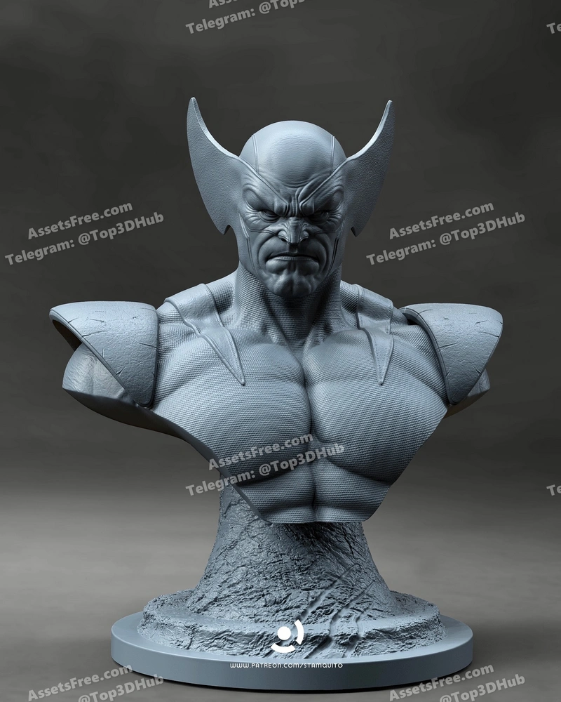 Stalyn Quito – Wolverine Bust – STL 3D Print Model | AssetsFree.com Stalyn Quito Wolverine Bust