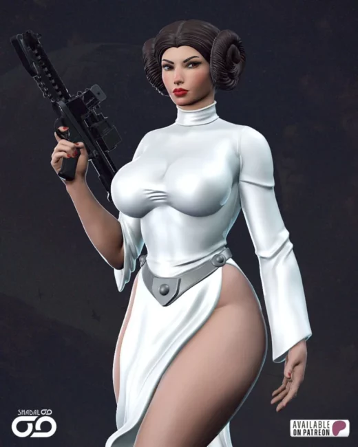 Star Wars Princess Leia Shadaloo Studios SFW + NSFW