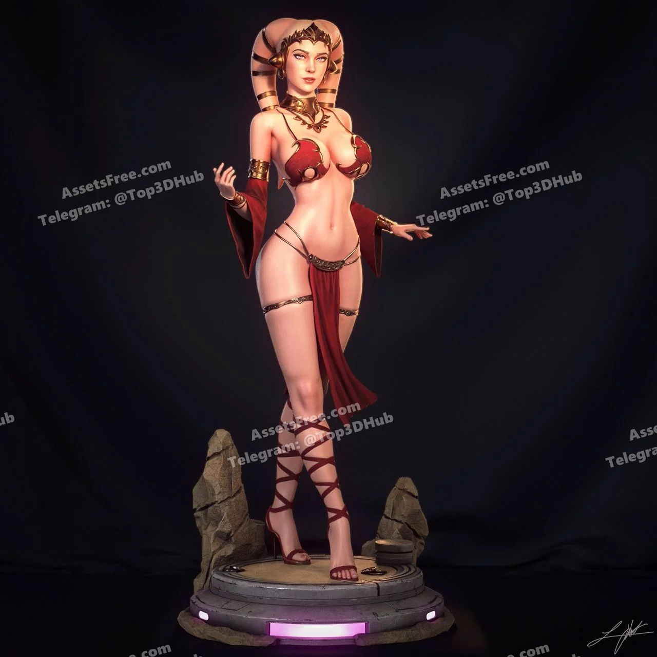 Star Wars Twi'lek Hostess Abe 3D