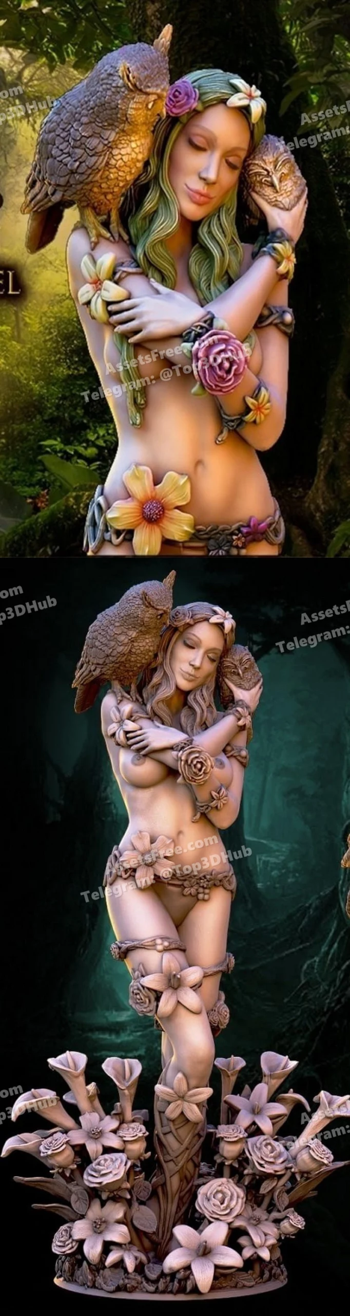 The White Lily – STL 3D Print Model | AssetsFree.com The White Lily