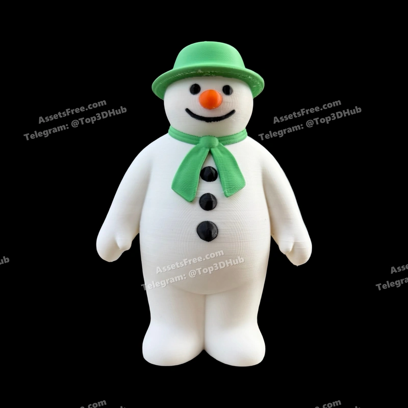 The-snowman – STL 3D Print Model | AssetsFree.com The snowman