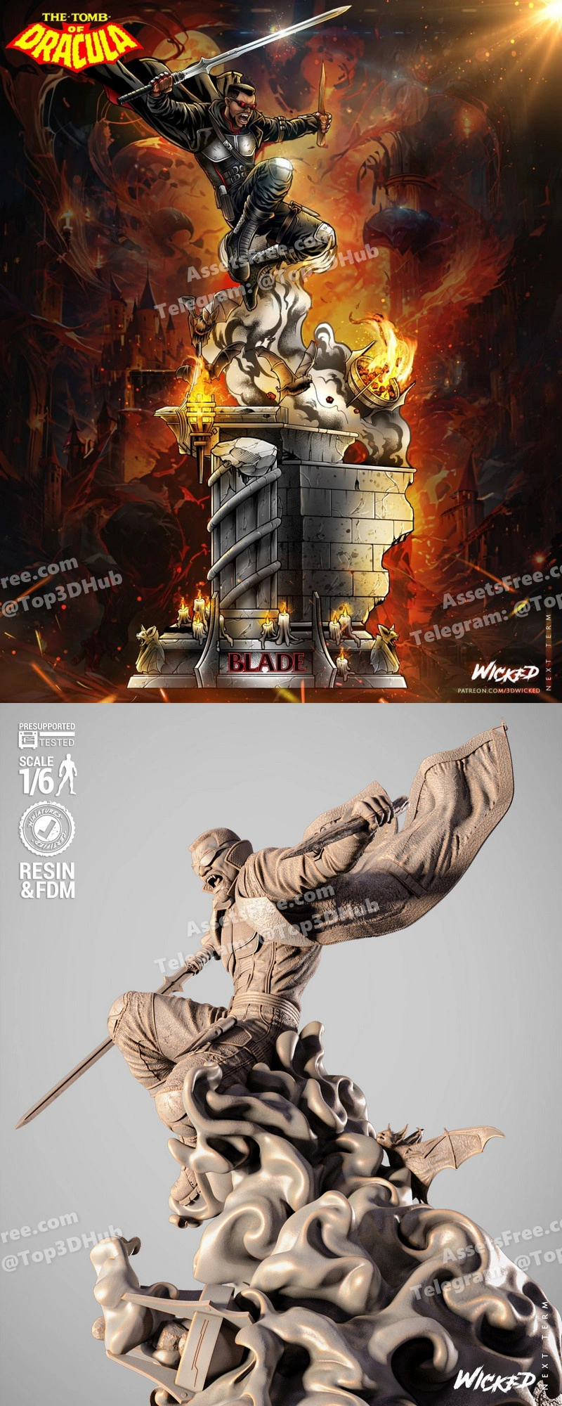 Wicked blade sculpture