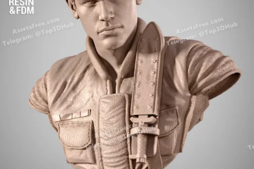 Wicked Chris Redfield Portrait Bust