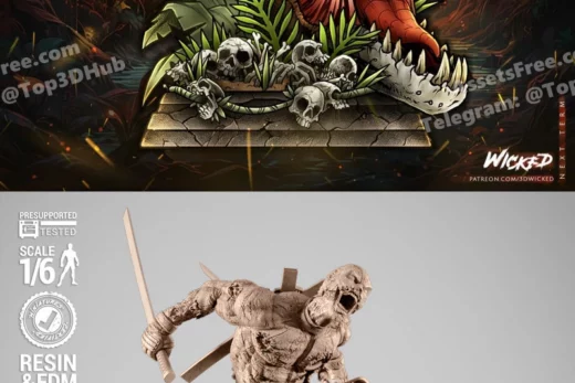 Wicked deadpool zombie sculpture