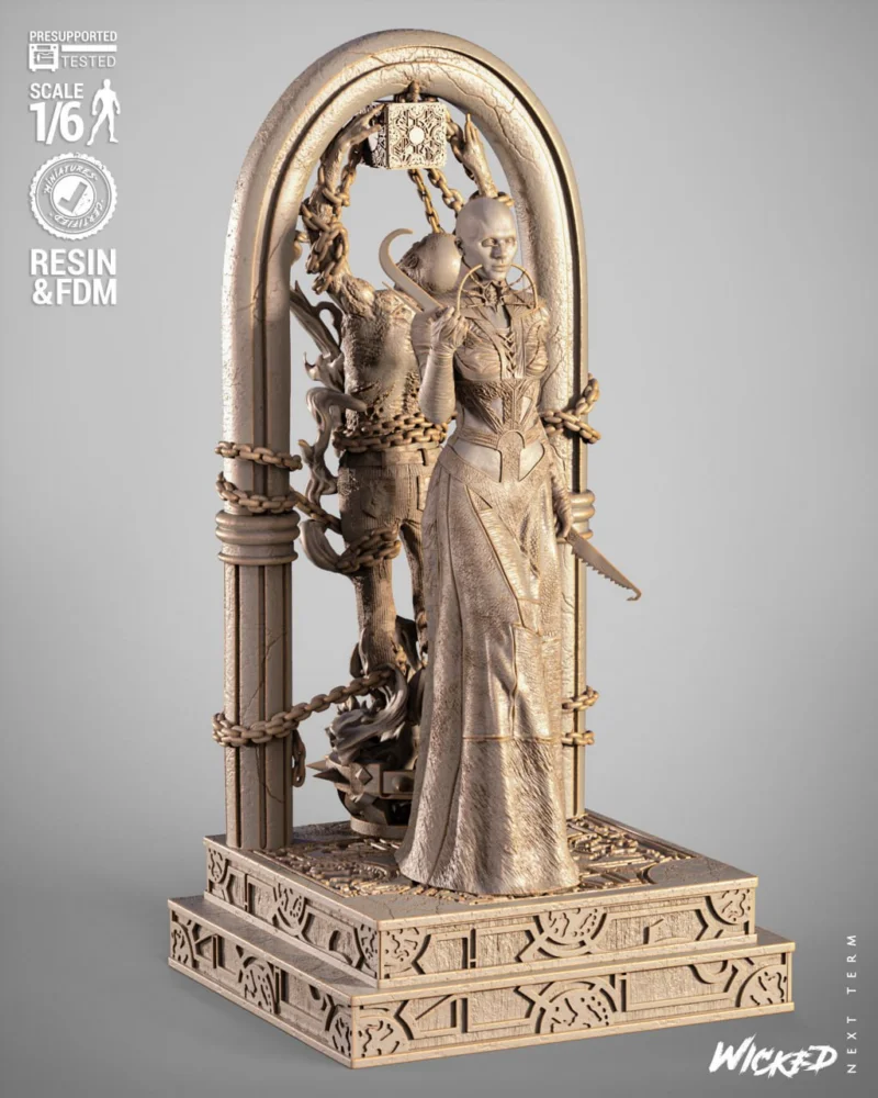 Wicked – Female Cenobite Sculpture – STL 3D Print Model | AssetsFree.com Wicked Female Cenobite Sculpture