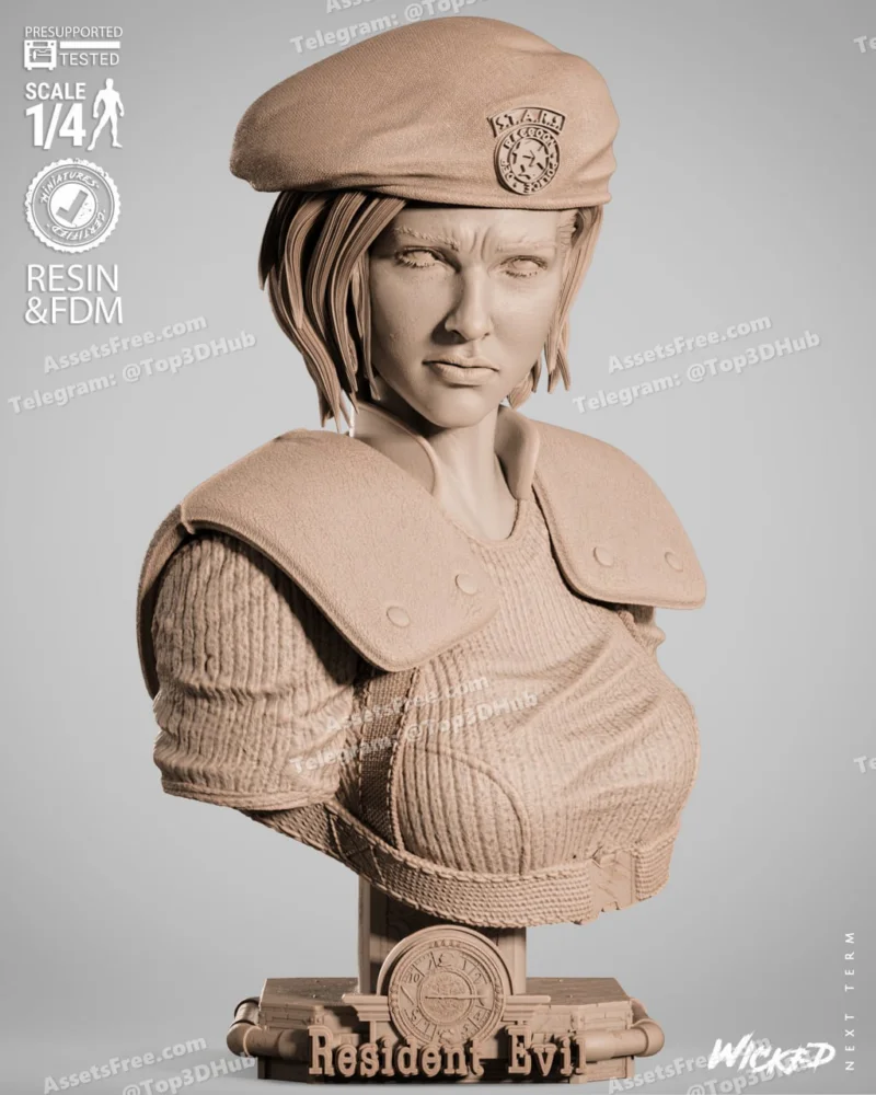 Wicked Jill Valentine Portrait Bust