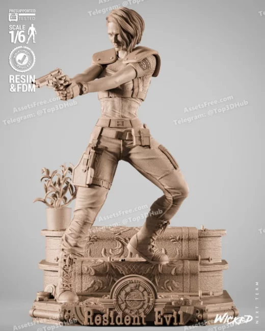 Wicked Jill Valentine Sculpture