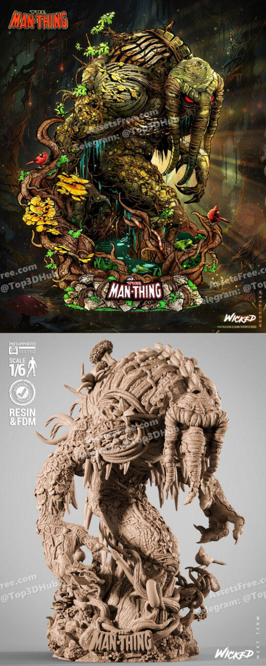 Wicked man thing sculpture