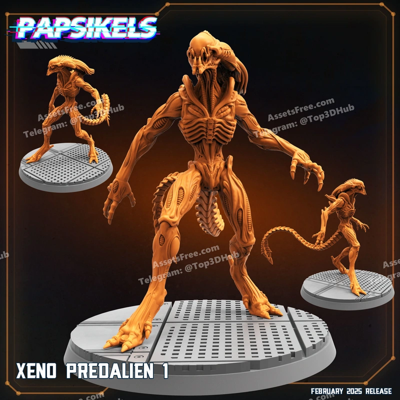 XENO_PREDALIEN_1 – STL 3D Print Model | AssetsFree.com XENO PREDALIEN