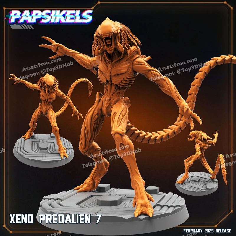 XENO_PREDALIEN_7 – STL 3D Print Model | AssetsFree.com XENO PREDALIEN