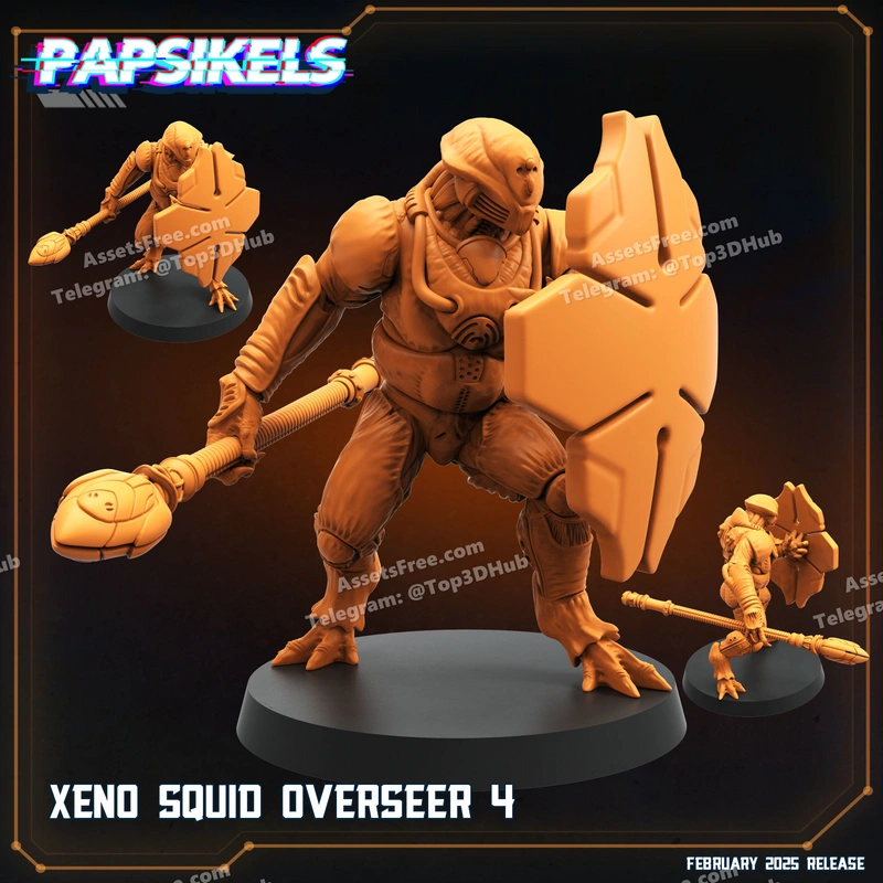 XENO_SQUID_OVERSEER_4 – STL 3D Print Model | AssetsFree.com XENO SQUID OVERSEER