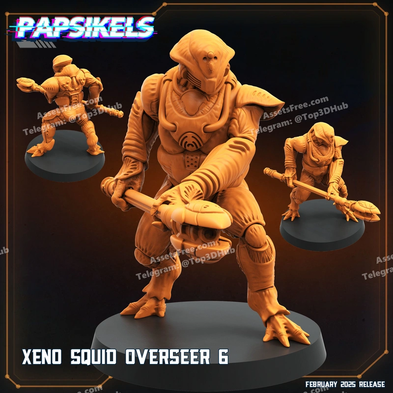 XENO_SQUID_OVERSEER_6 – STL 3D Print Model | AssetsFree.com XENO SQUID OVERSEER