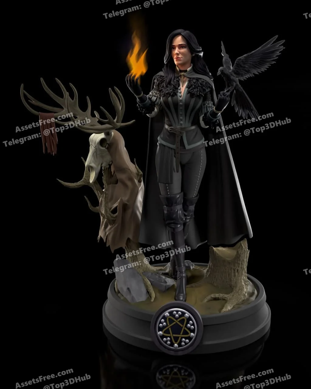 Yennefer – STL 3D Print Model | AssetsFree.com Yennefer