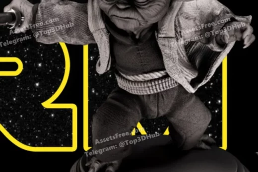 Yoda Sculpture Star Wars 3D Models 15 cm 9 parts