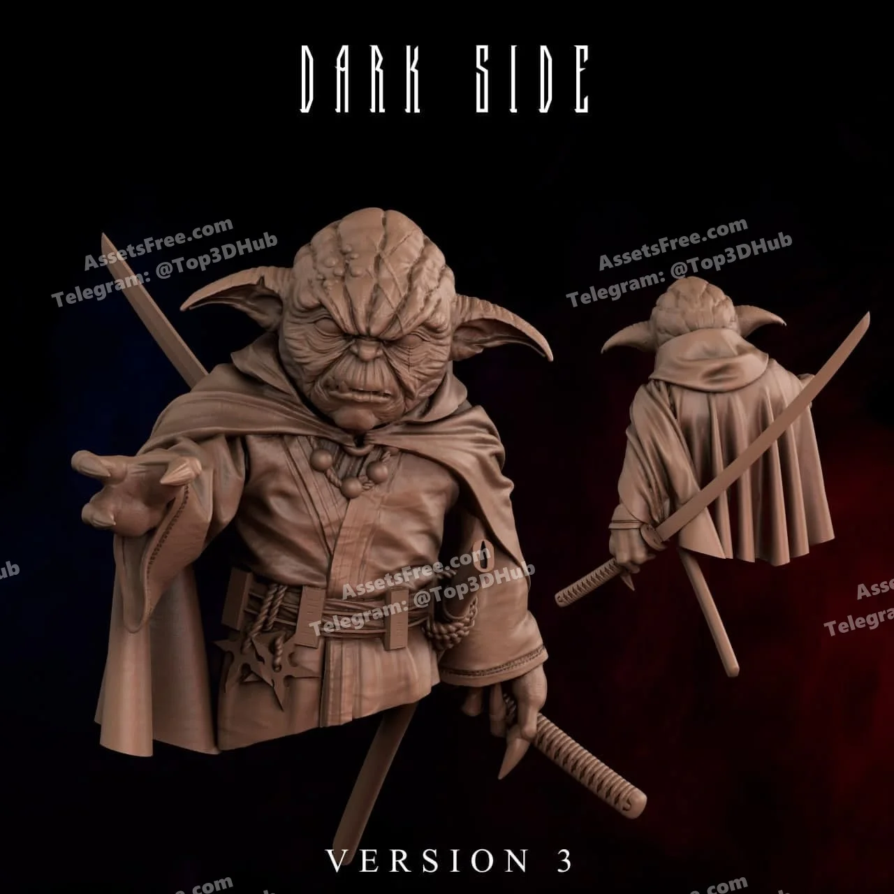 YodaSan – STL 3D Print Model | AssetsFree.com YodaSan