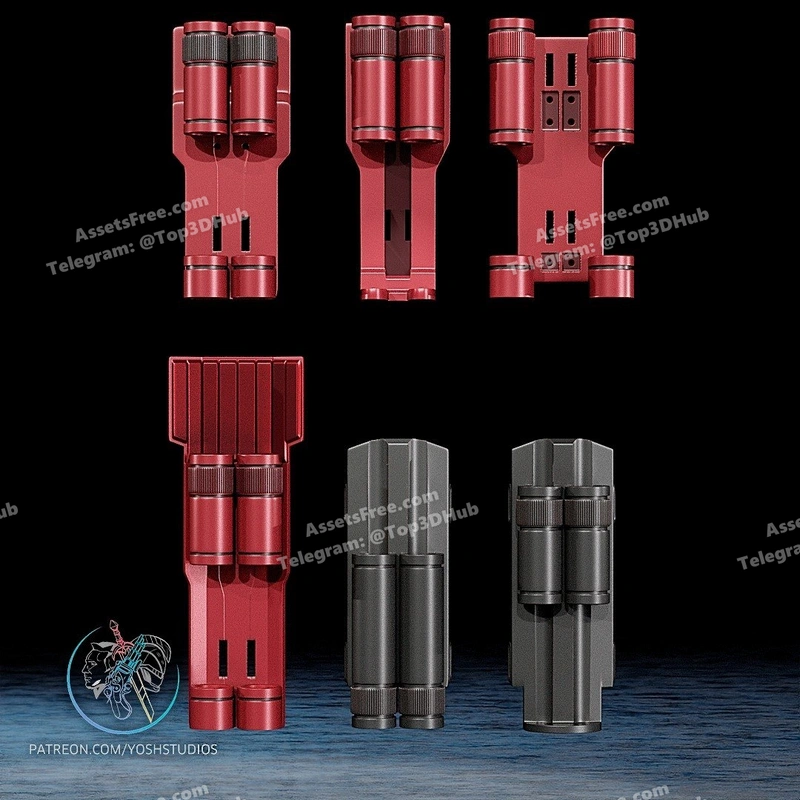 Yoshstudios – Daredevil Billy Club Holster – STL 3D Print Model | AssetsFree.com Yoshstudios Daredevil Billy Club Holster