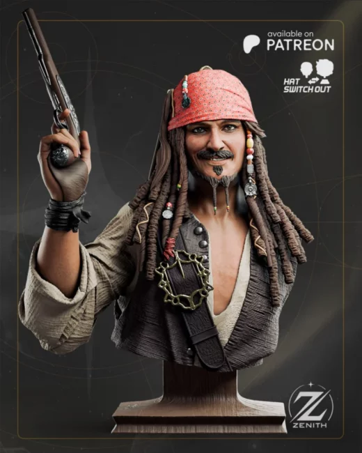 Zenith Studios Jack Sparrow Bust