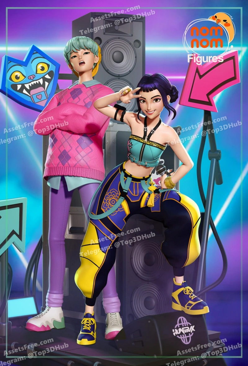 Zoey – Kpop Demon Hunter – STL 3D Print Model | AssetsFree.com Zoey Kpop Demon Hunter