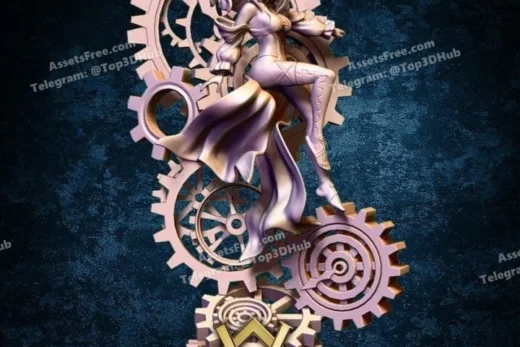 Cronos goddess of time 75 35mm scale