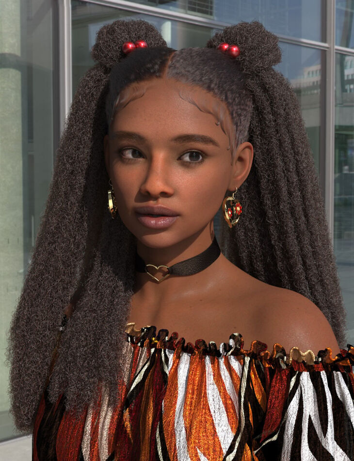 DForce AO Moonborn Hair for Genesis