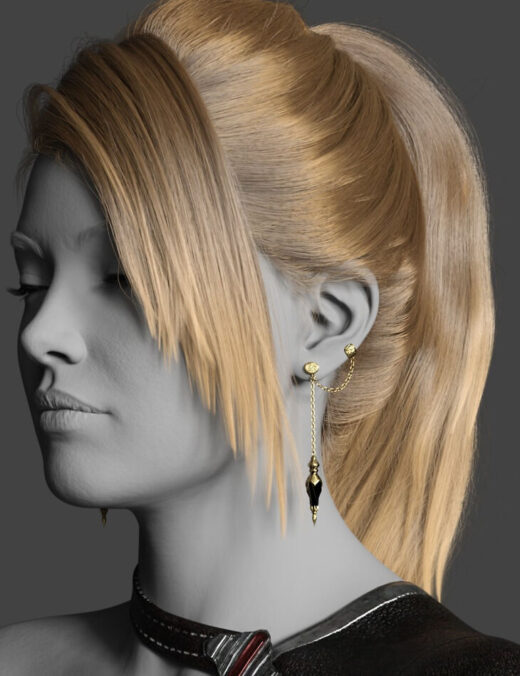 Dforce practical ponytail hair for genesis 9