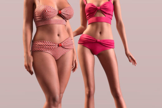 DForce Twist Front Bikini for Genesis 9, 8, and 8.1