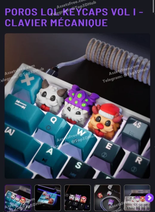Poro lol keycap