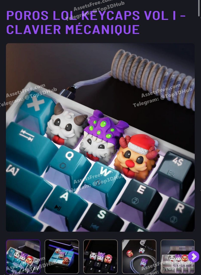 Poro lol keycap