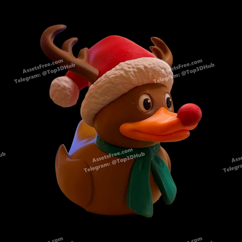 rudolph duck – STL 3D Print Model | AssetsFree.com Rudolph duck